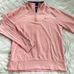Pink Vineyard Vines quarter zip
